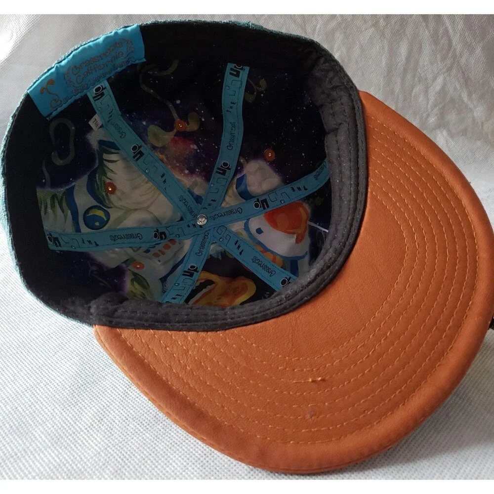 GRASSROOTS California Teal Fitted Hat Size 7 3/8